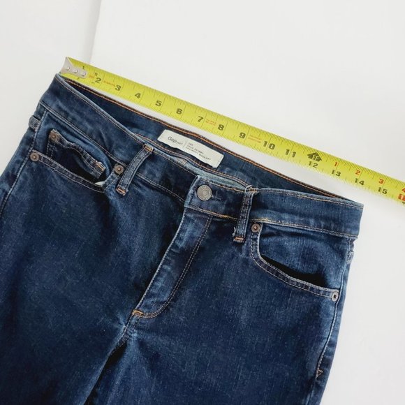 Gap Jeans True Skinny Ankle Mid Rise Classic Dark Wash 28 - Picture 12 of 14